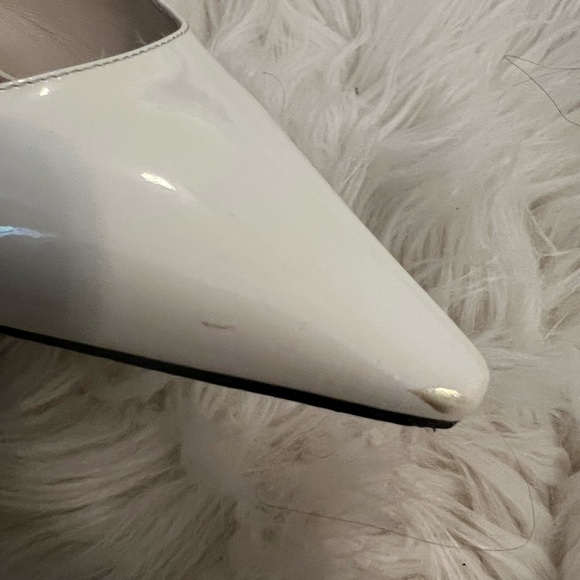 DIOR J’ADIOR Slingback Sandals Off White Patent Leather 38.5 B - Picture 8 of 10